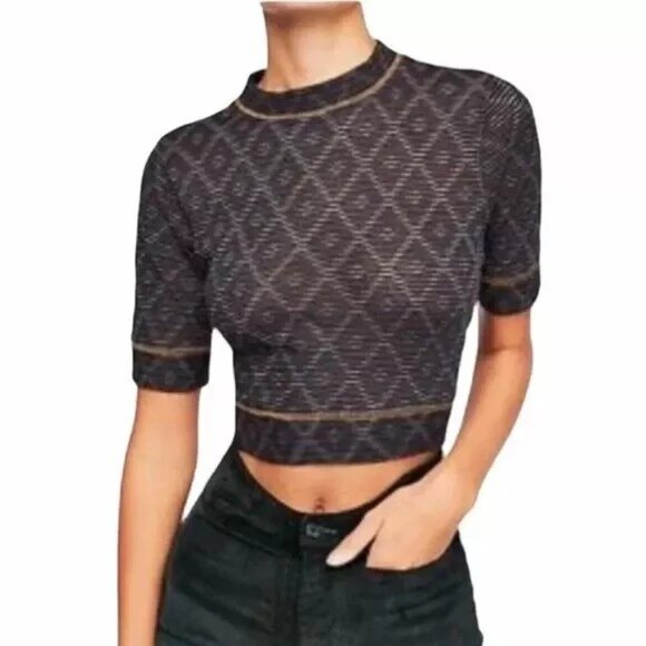 Free People Intimately All Yours knit Crop Top - Picture 1 of 9